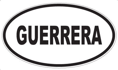 GUERRERA - Oval Magnet