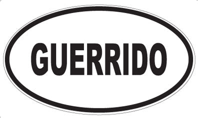 GUERRIDO - Oval Magnet