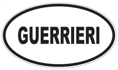 GUERRIERI - Oval Magnet