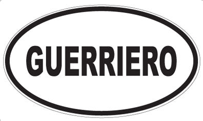 GUERRIERO - Oval Magnet