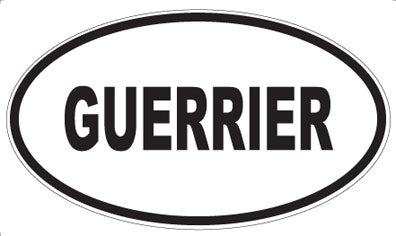 GUERRIER - Oval Magnet