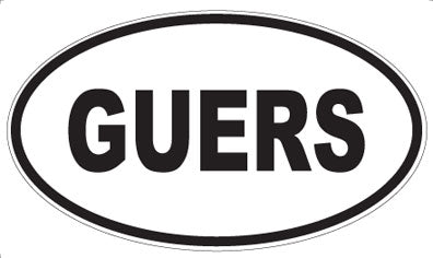 GUERS - Oval Magnet
