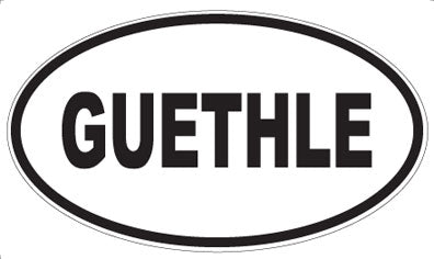 GUETHLE - Oval Magnet