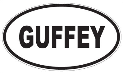 GUFFEY - Oval Magnet