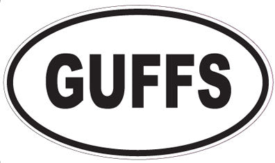 GUFFS - Oval Sticker