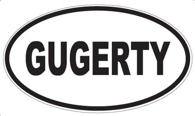 GUGERTY - Oval Magnet