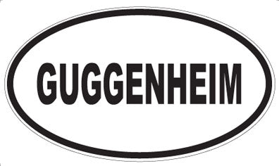 GUGGENHEIM - Oval Magnet