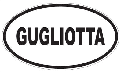 GUGLIOTTA - Oval Magnet