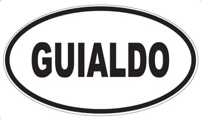 GUIALDO - Oval Magnet