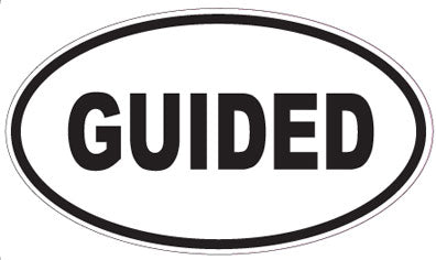 GUIDED - Oval Sticker