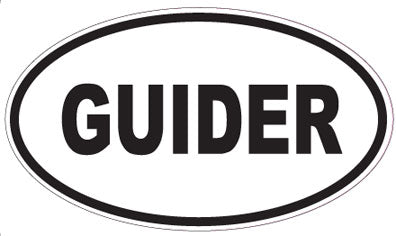 GUIDER - Oval Sticker