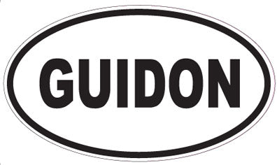 GUIDON - Oval Sticker