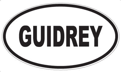 GUIDREY - Oval Magnet