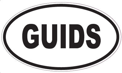 GUIDS - Oval Sticker