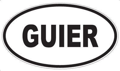 GUIER - Oval Magnet