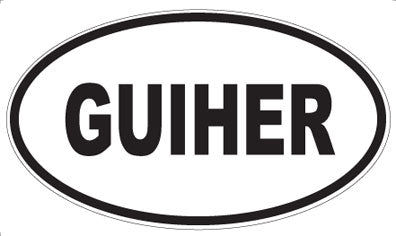 GUIHER - Oval Magnet