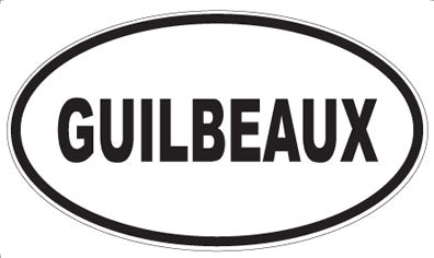 GUILBEAUX - Oval Magnet
