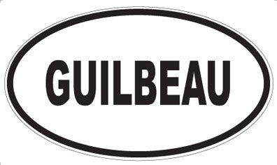 GUILBEAU - Oval Magnet