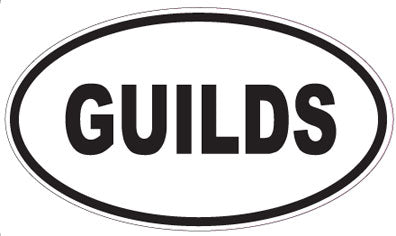GUILDS - Oval Sticker