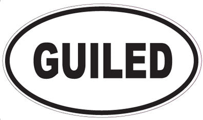 GUILED - Oval Sticker