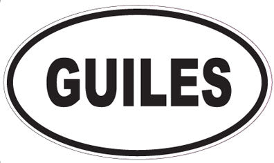 GUILES - Oval Sticker
