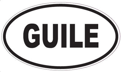 GUILE - Oval Magnet