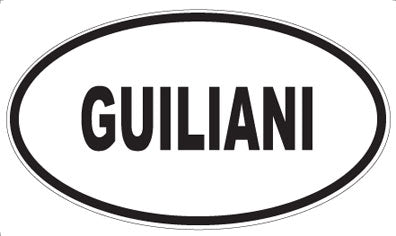 GUILIANI - Oval Magnet