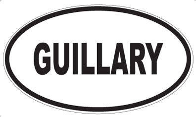 GUILLARY - Oval Magnet