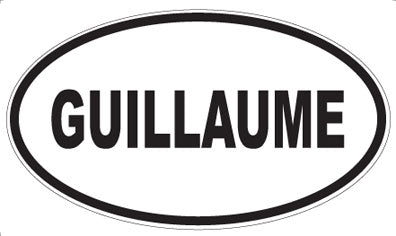 GUILLAUME - Oval Magnet