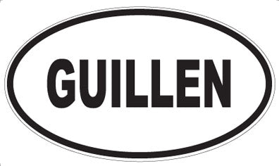 GUILLEN - Oval Magnet