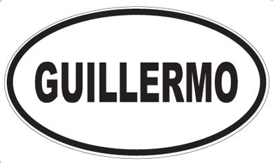 GUILLERMO - Oval Magnet