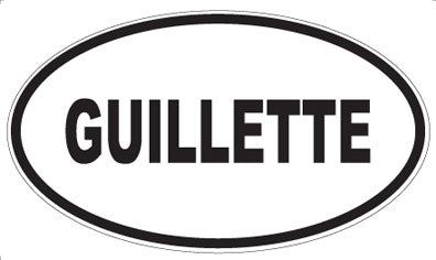 GUILLETTE - Oval Magnet