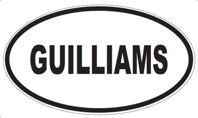 GUILLIAMS - Oval Magnet