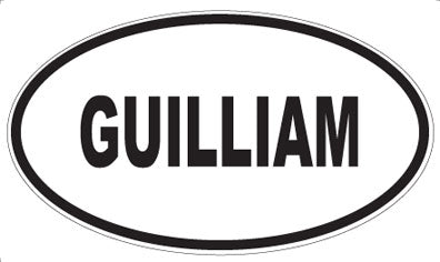 GUILLIAM - Oval Magnet