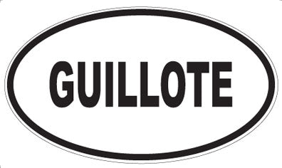 GUILLOTE - Oval Magnet