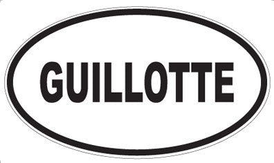 GUILLOTTE - Oval Magnet