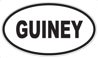 GUINEY - Oval Sticker