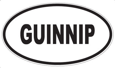 GUINNIP - Oval Sticker