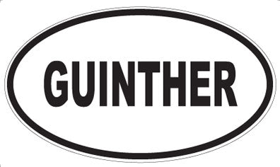GUINTHER - Oval Magnet