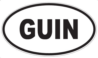 GUIN - Oval Magnet