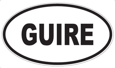 GUIRE - Oval Magnet