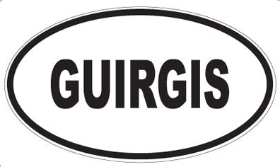 GUIRGIS - Oval Sticker