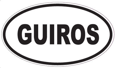 GUIROS - Oval Sticker