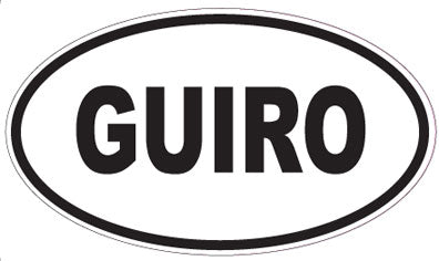 GUIRO - Oval Magnet
