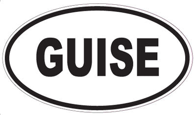 GUISE - Oval Sticker