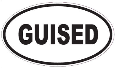 GUISED - Oval Sticker