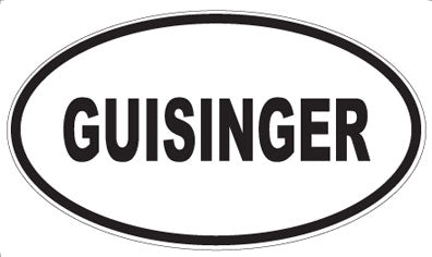 GUISINGER - Oval Sticker