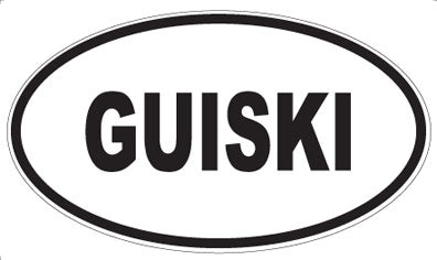 GUISKI - Oval Sticker