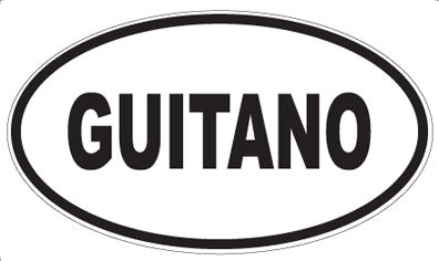 GUITANO - Oval Sticker