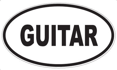 GUITAR - Oval Magnet